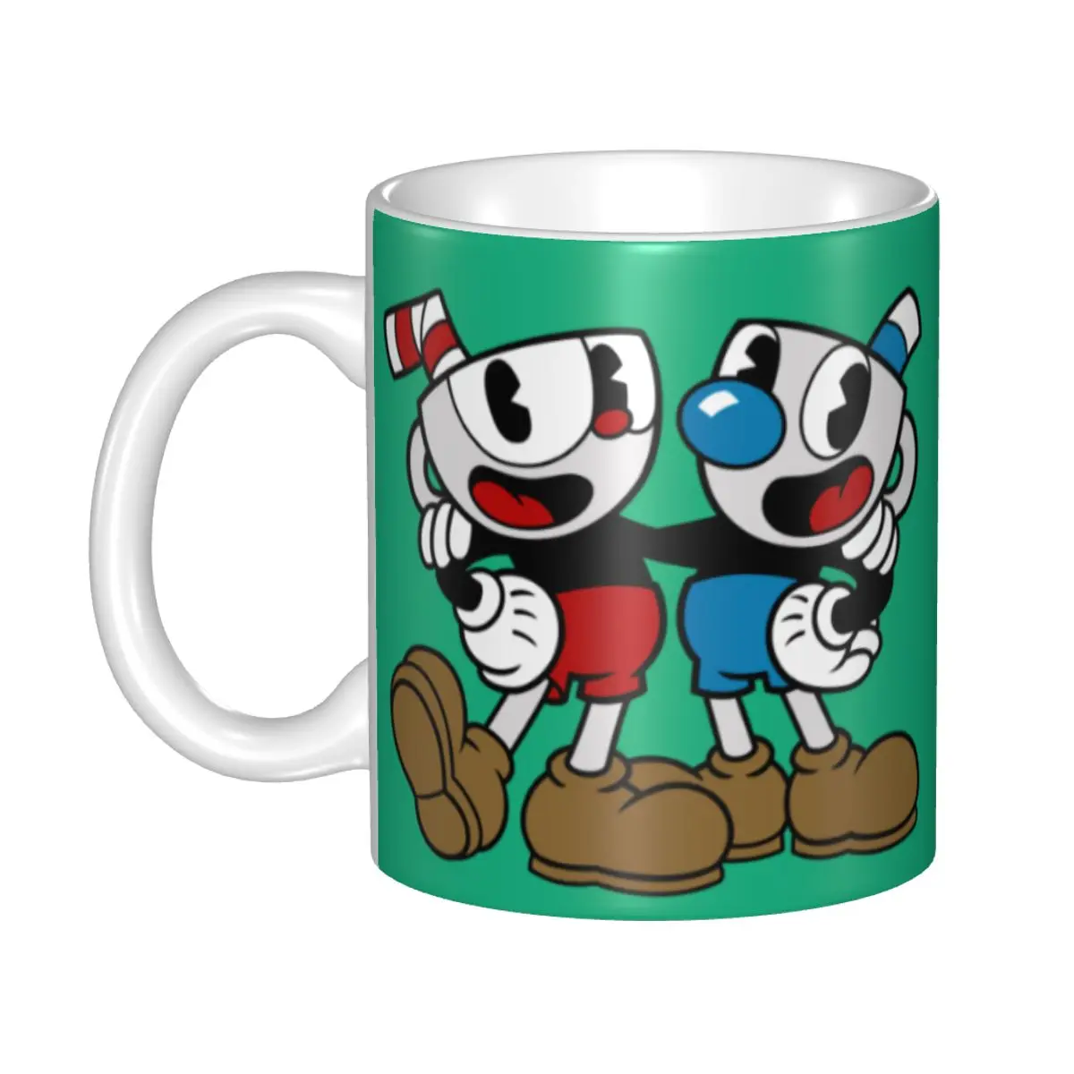 Кофейная кружка Cuphead And Mugman на заказ сделай сам игра стрельба керамическая чашка