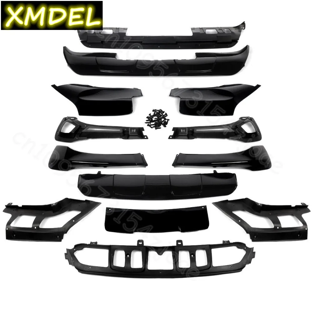 

Для BMW X5 E70 M Sport 2007-2010 глянцевый черный обвес, передняя губа, задний диффузор
