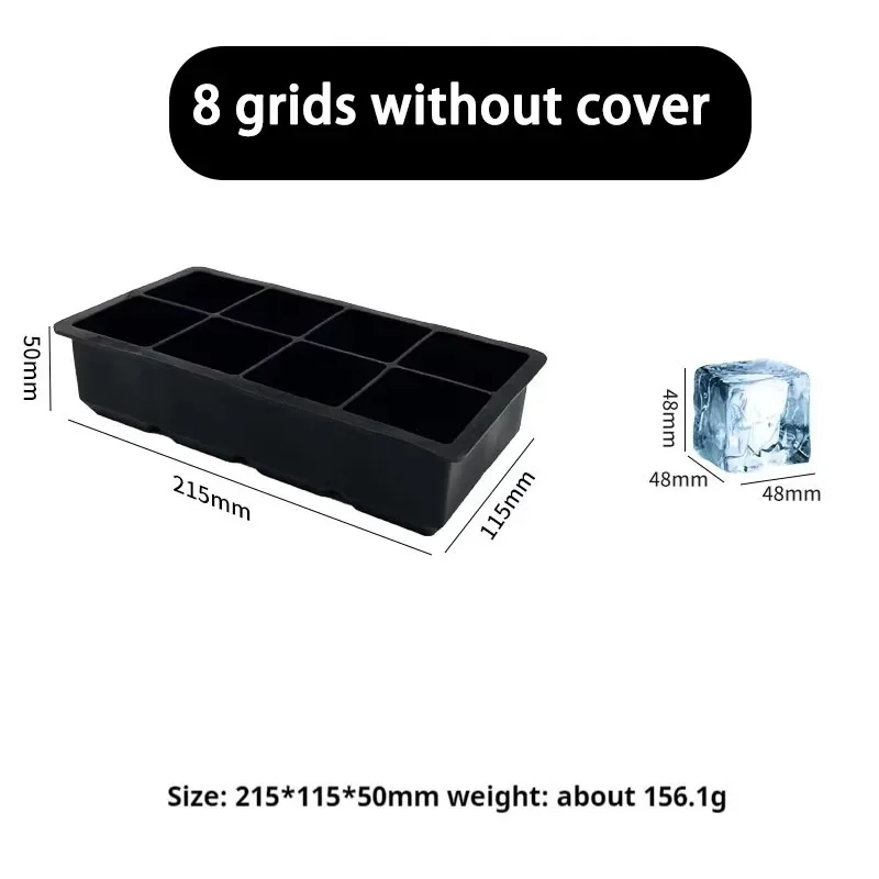 

Форма для льда силиконовая черная