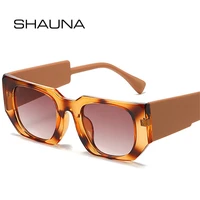 shauna ins popular fashion square sunglasses women colorful gradient eyewear shades uv400 men blue tea sun glasses