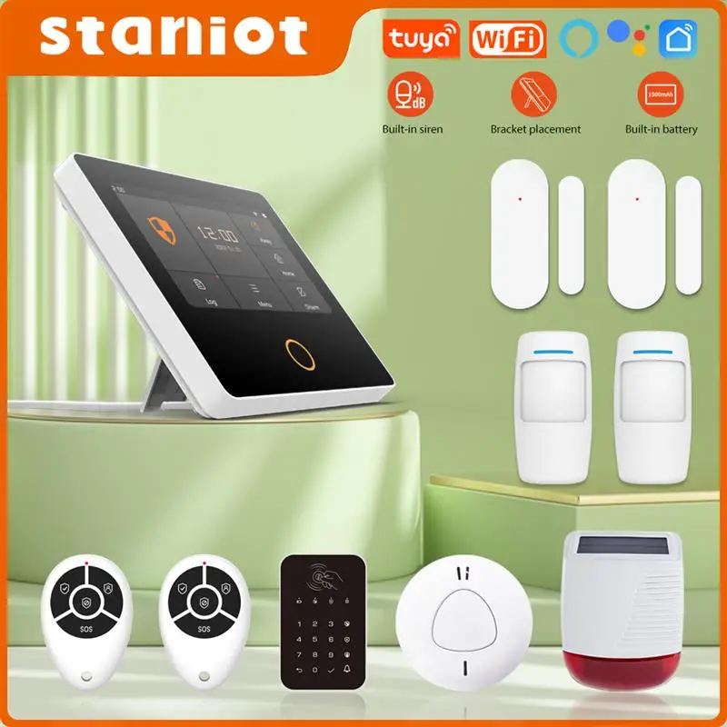 

Беспроводная система домашней сигнализации Staniot, Wi-Fi, сенсорный экран 4,3 дюйма