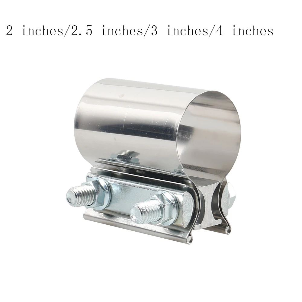 

Universal Car Butt Joint Band Exhaust Clamp 2 inches/2.5 inches/3 inches/4 inches Quality Stainless