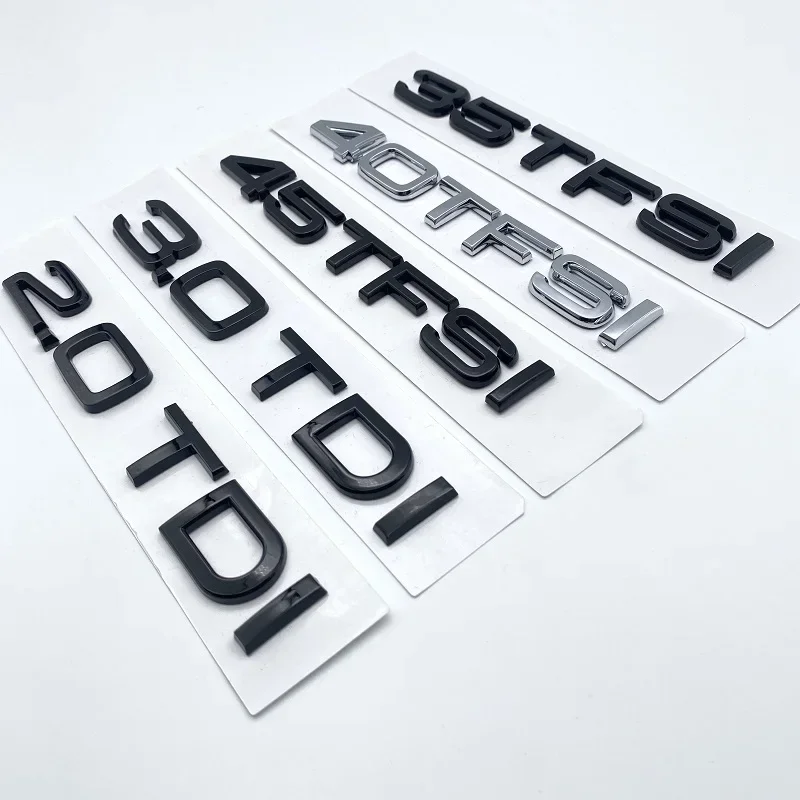 3D буквы цифры эмблема для Audi A4 40TFSI 45TFSI 50TFSI 30TDI значок на крышку багажника