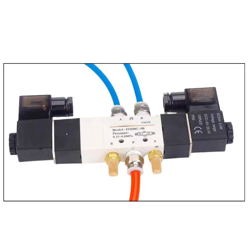 4V130C-06 4V230E-08 4V330P-10 4V430C-15 Пневматический 5-ходовой центральный закрытый воздушный
