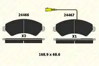 

B2446619005KD20 для тормозов BALATASI DUCATO III JUMPER III hdi/2hdi 16Q/20Q/20Q