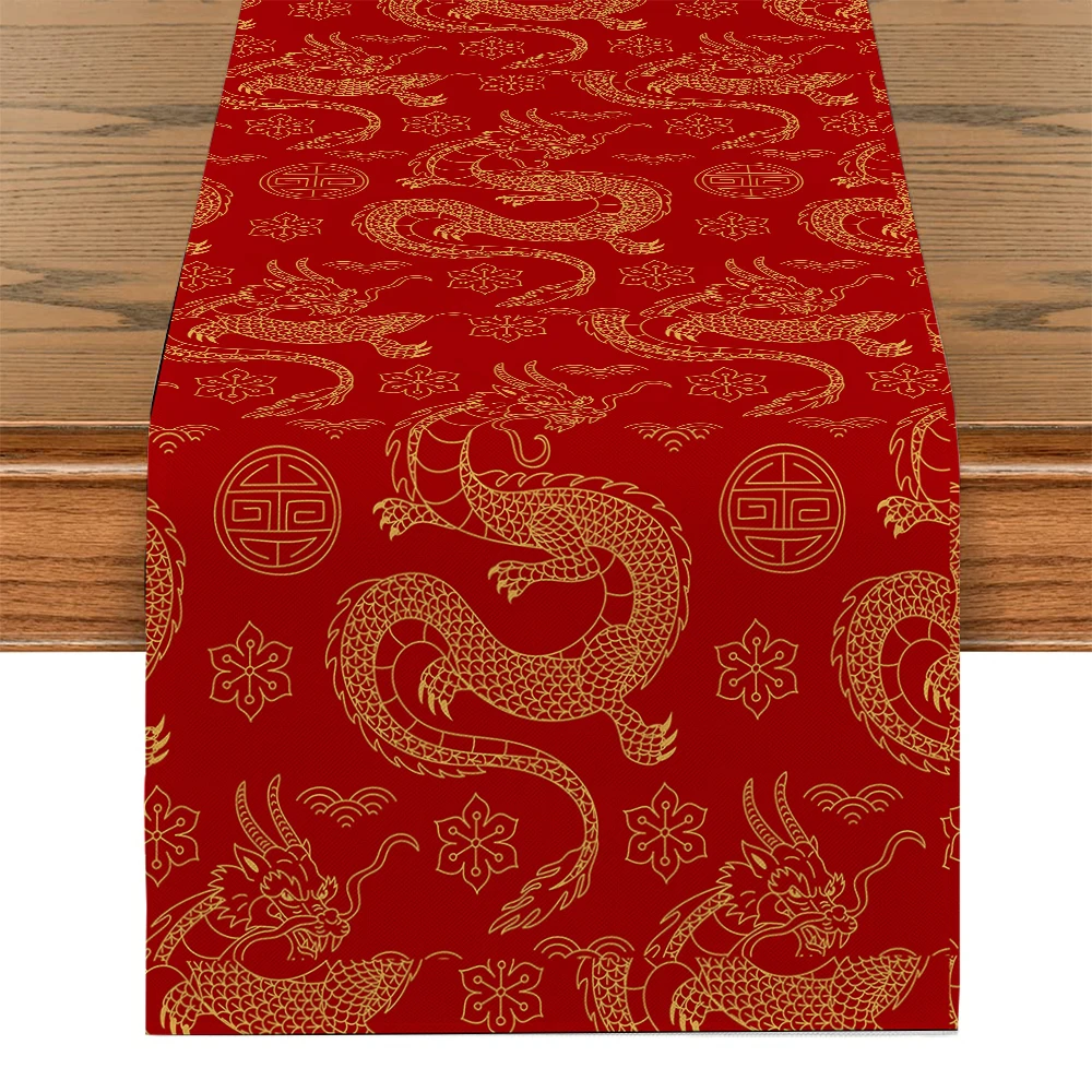 

Скатерть-дорожка китайский стиль дракон