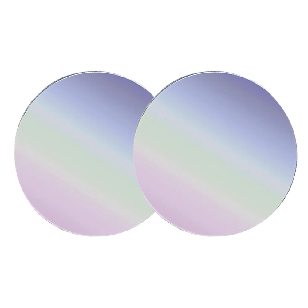 

2Pcs Portable Loose Powder Case Ultra Thin Makeup Powder Mirror Boxes Containers