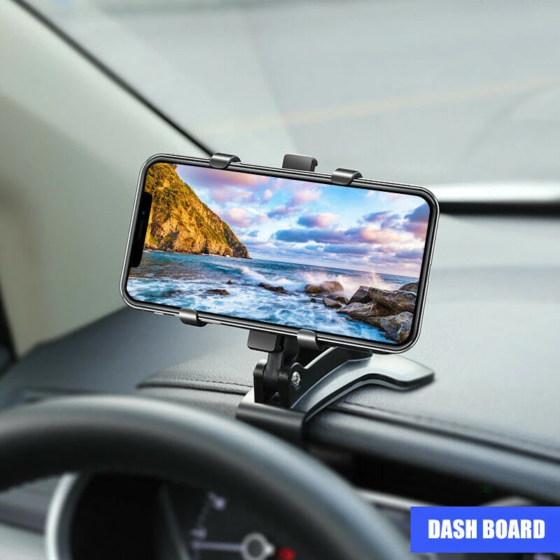 

360° Car Phone Holder Universal Smartphone Stands Car Rack Dashboard Support For Auto Grip Stand Bracket Mobile Phone GPS Fixed