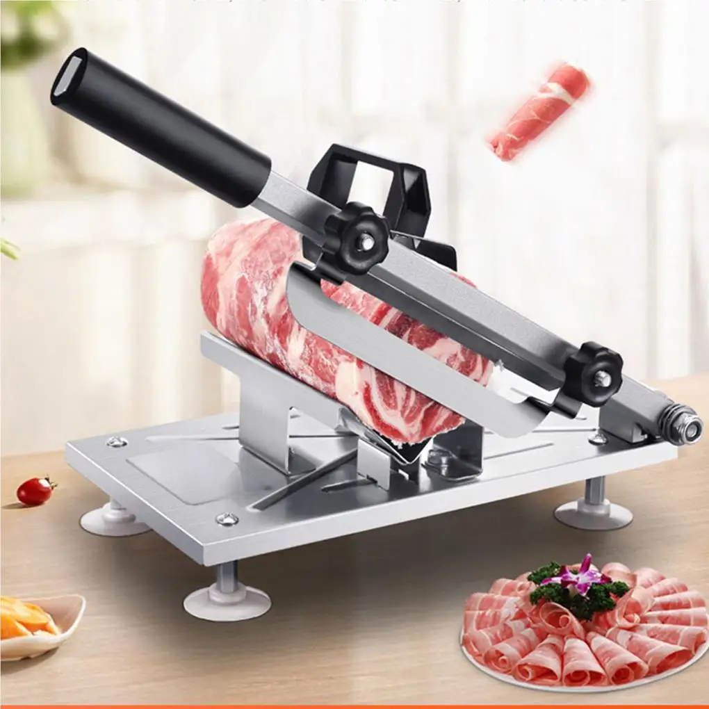 

Meat Slicer Machine Equipment Professional Home Shop Stainless Steel Food Slicing Tool Kitchen Gadget Vegetable Device