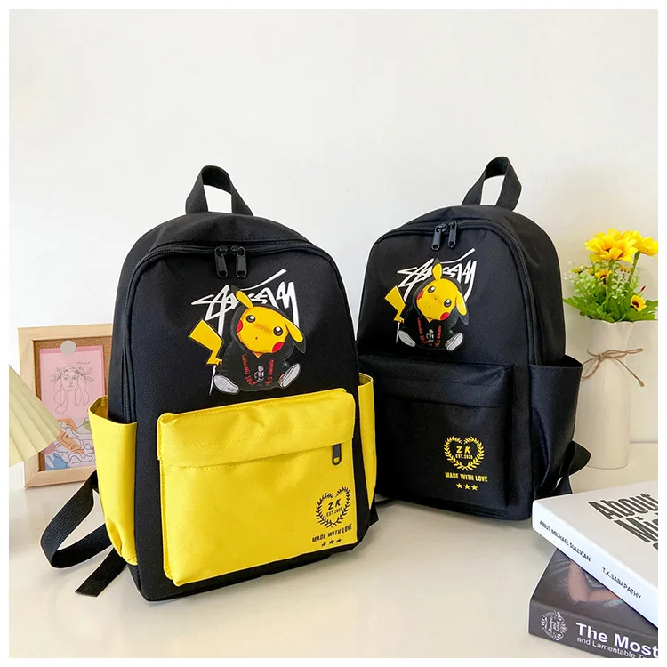 

Pikachu New Student Bag Pokemon Cartoon Children's Backpack Anime Primary and Secondary School Students Backpack Student Gift