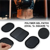 3 pcs abs trainer gel pad replacement rubber slimming massage relaxation pads for abdominal belt muscle strengthening belt