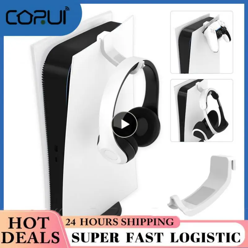 

For Ps5 Accessories Gaming Headset Hanger Holder Pc Gamer Accessories Gamepad Hook For Ps5 Movable Headphone Hook For Ps5
