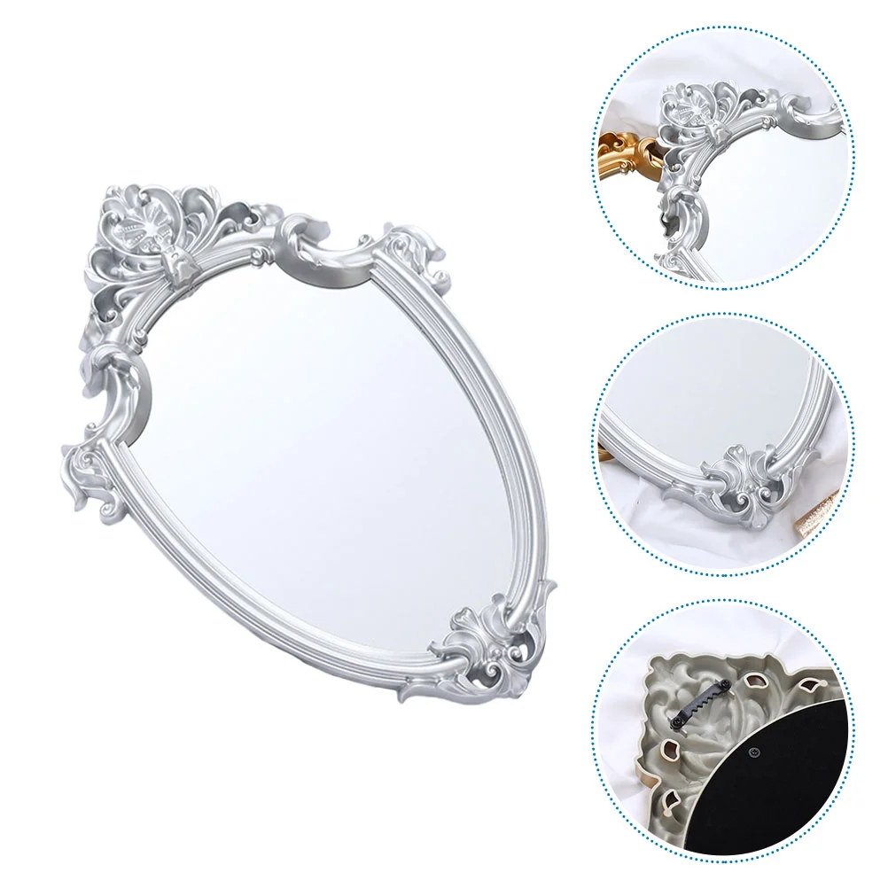 

1PC Magnifying Mirror Metal Vanity Mirrors Makeup Vanity Mirror Decorative Wall Mirror Wall Hanging Vintage Mirror