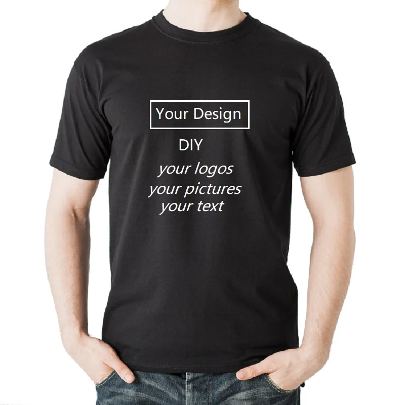 

Custom Short Sleeve Tops DIY Logo T-Shirt Printing Picture Text Team Name T Shirt Advertising Tees For Man And Women