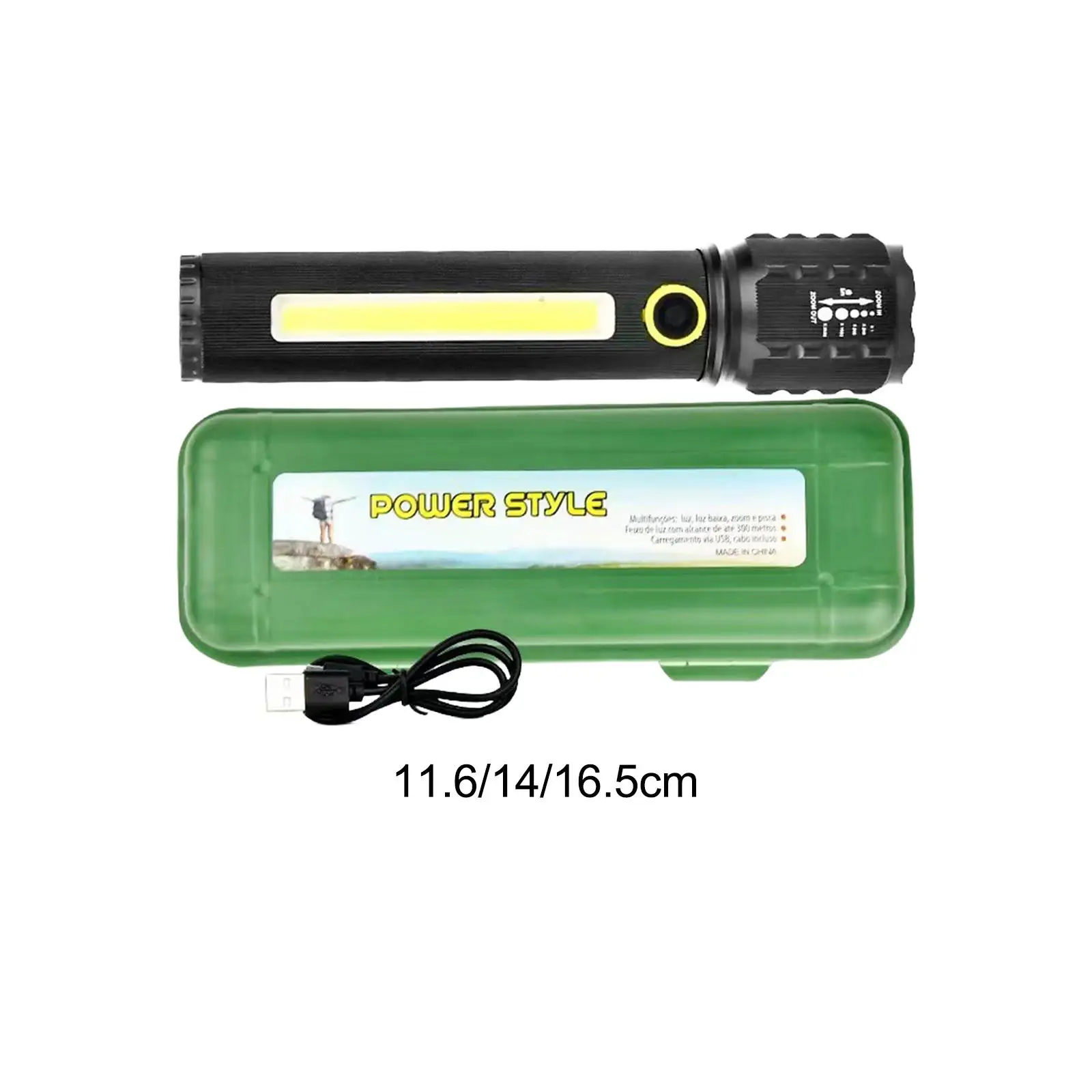 

LED Flashlight Camping Light Rechargeable Super Bright Portable Pocket Flashlight for Car Garage Survival Fishing Climbing