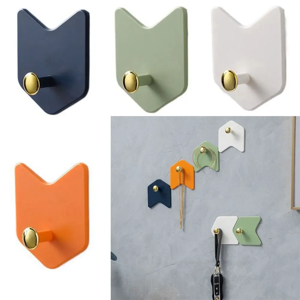 

Arrow Shap Key Bag Holder Durable Strong Load-Bearing Wall Mounted Door Hook Traceless Punch Free Wall Hook Office