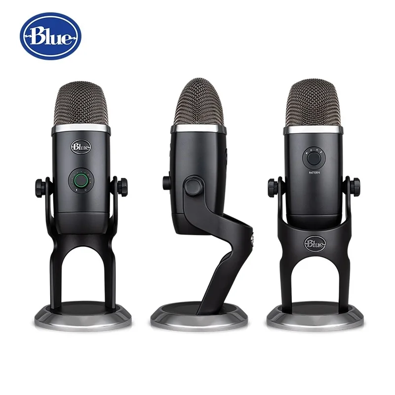Конденсаторный микрофон Blue Yeti X для записи и трансляции в реальном времени с