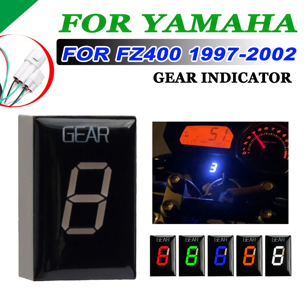 

Gear Display Indicator For YAMAHA Fz400 1997 1998 1999 2000 2001 2002 Fz 400 EFI Motorcycle Accessories LED 1-6 Speed Show Meter