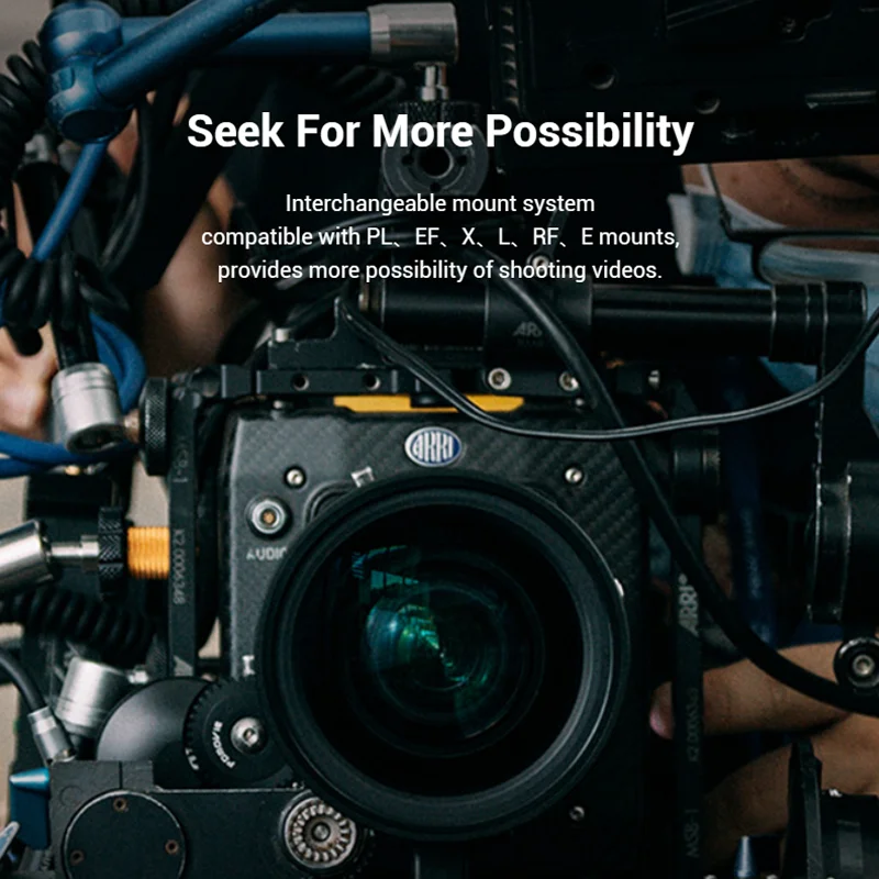 DZOFILM Pictor T2.8 Super35 Парафокальный зум-объектив 12-25 мм 22-55 50-125 Комплект с жестким