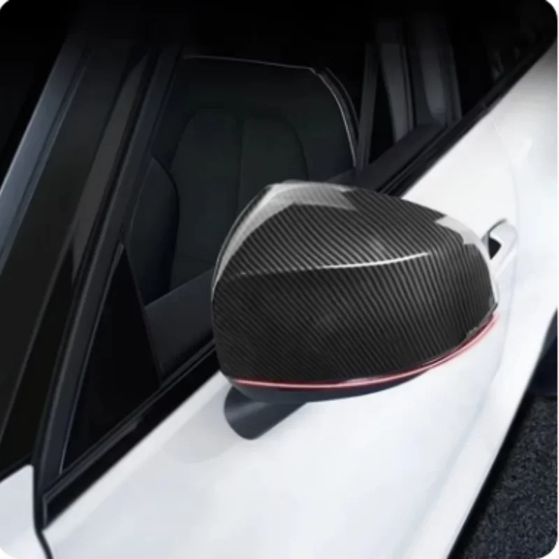 Фото Накладки на боковые зеркала заднего вида (защита от дождя) для Volvo XC40 2019-2023, декоративные накладки, аксессуары для стайлинга экстерьера автомобиля №1