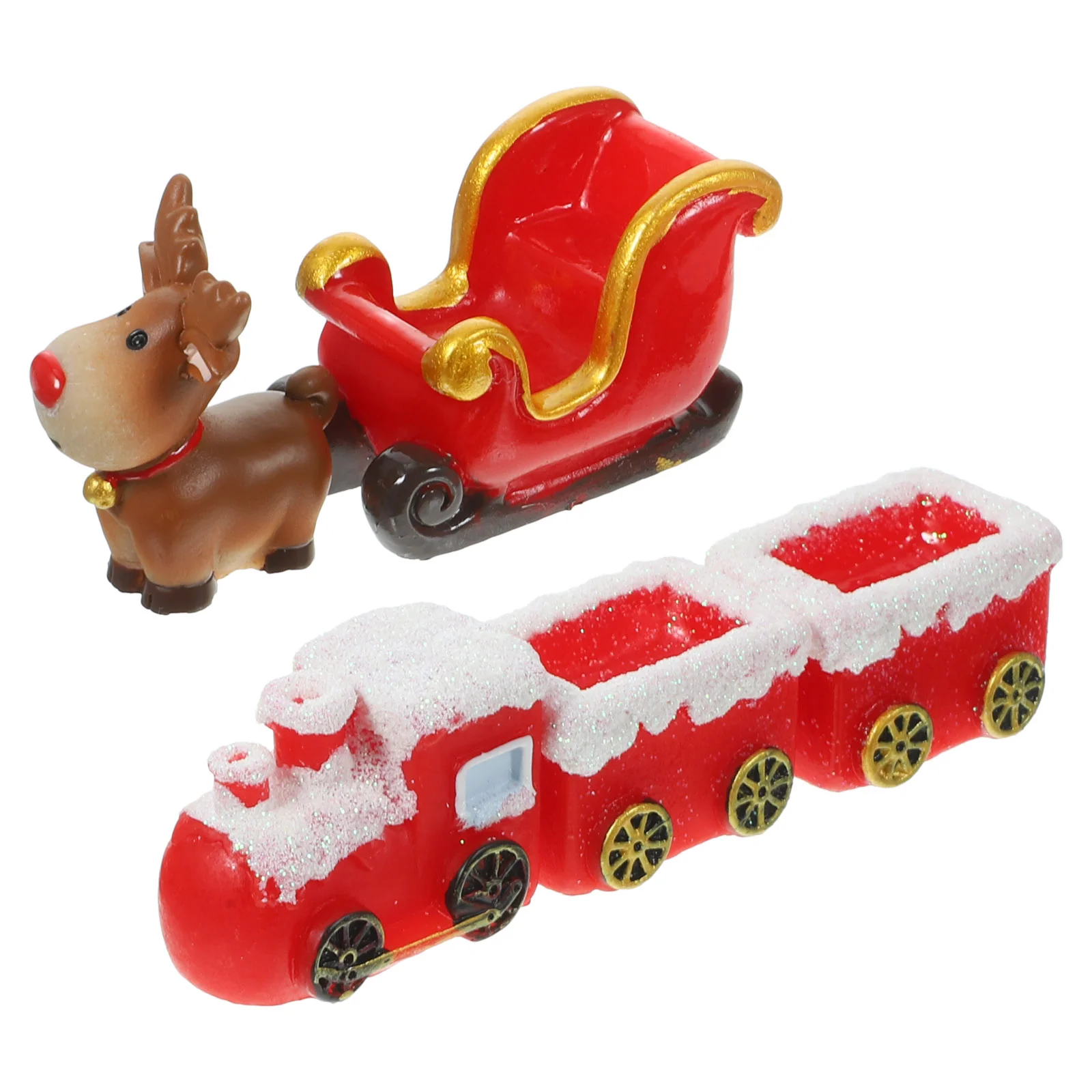 

Рождественские миниатюры в комплекте, рождественские украшения, Декор, декоративные крошечные вещи, поделки из смолы для пожилых