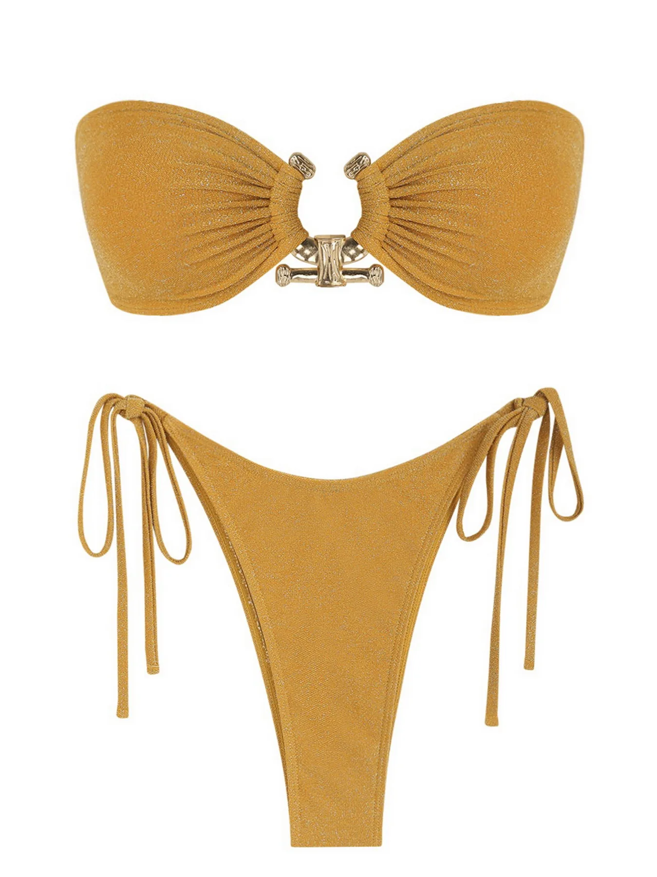 Женский раздельный купальник женский соблазнительный простой из двух частей