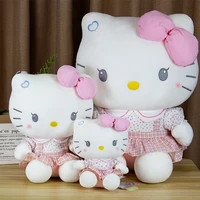 sanrio genuine about 23cm student sister kt hello kity kawaii plush toys high quality home decoration gifts for girls children