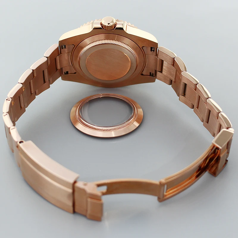 Корпуса часов 40 мм ремешки из розового золота сапфир 120 цилиндров