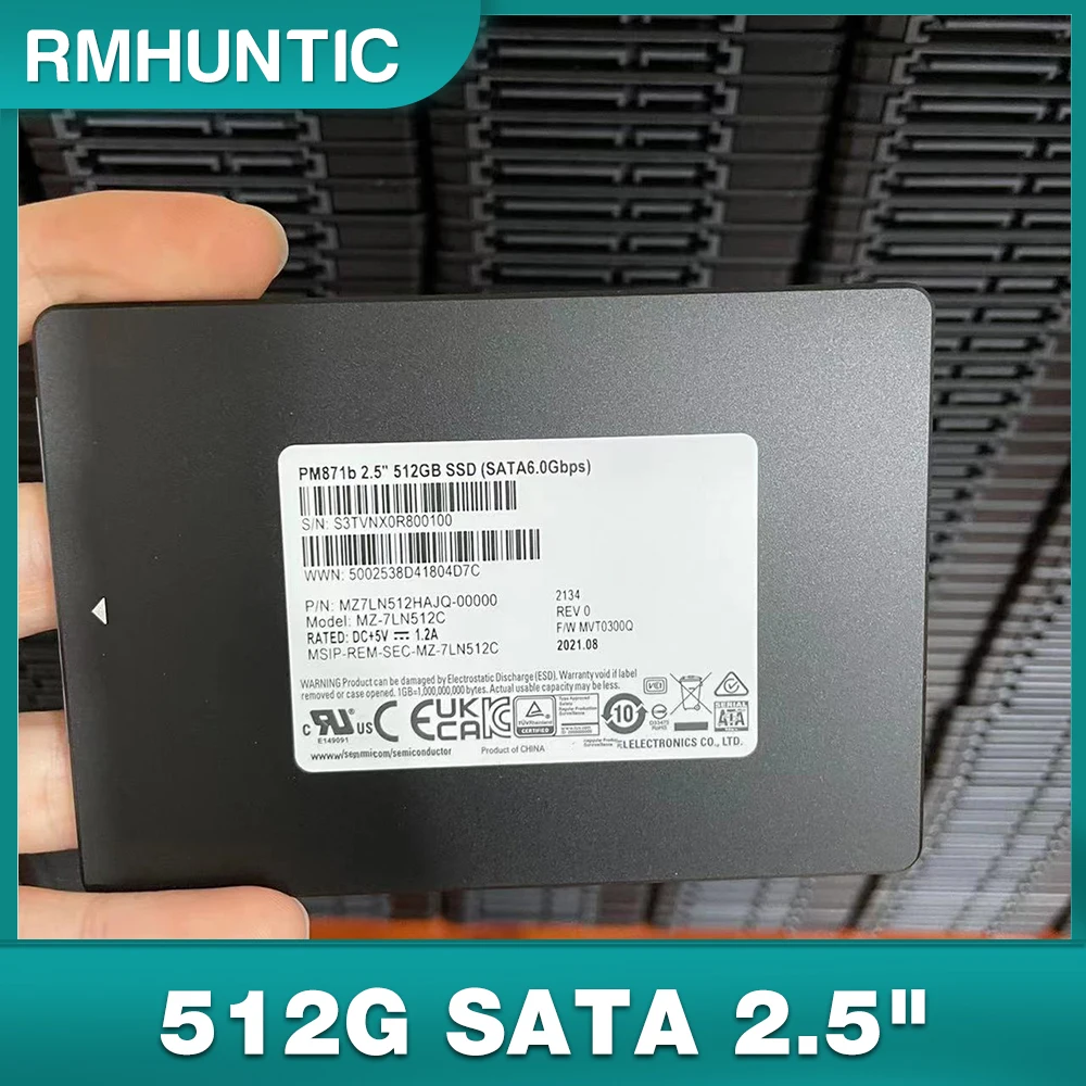 

SSD для Samsung PM871b, Твердотельный накопитель MZ7LN512HAJQ-00000 512G SATA 2,5"