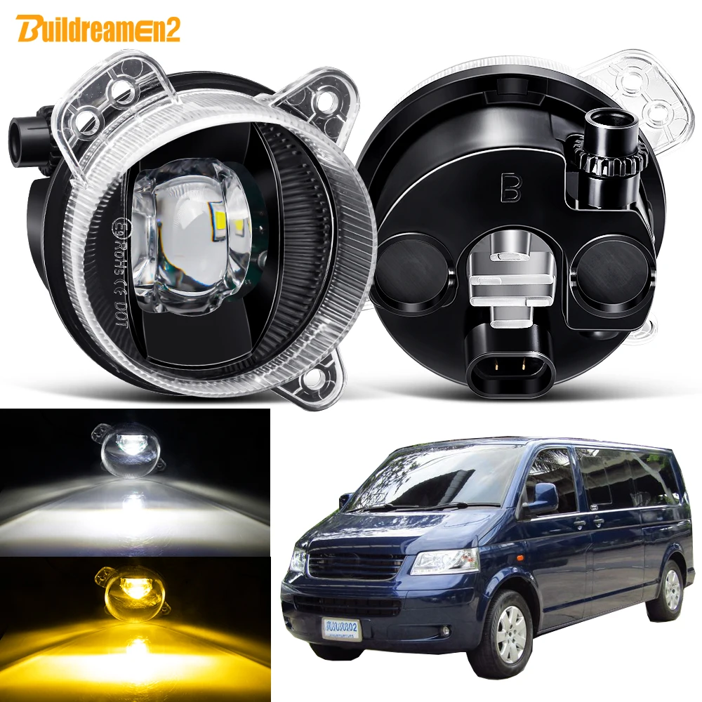 

2 X Canbus Fog Light Assembly For Volkswagen VW Caravelle T5 2003-2009 30W 8000LM Car LED Lens Fog Daytime Running Lamp 9006