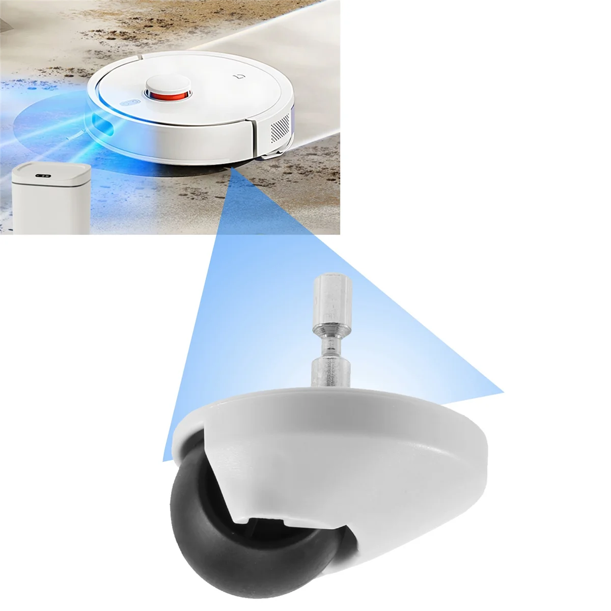 1 шт. ролики переднего колеса подходят для Xiaomi 1S 1C Roborock S5 S50 S6 S60 S5Max S6Maxv чистые