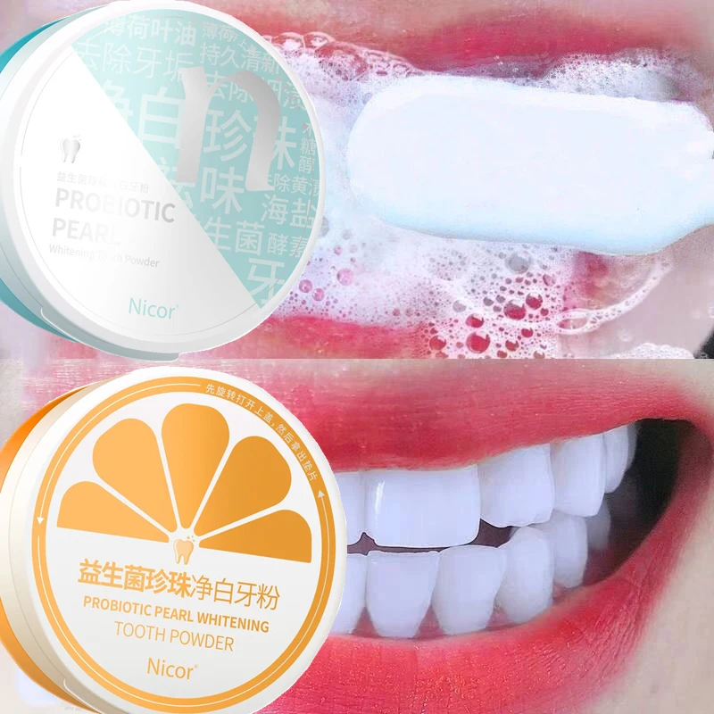 

Pearl Teeth Whitening Powder Deep Cleaning Fresh Breath Bleaching Plaque Stains Remove Yellow Teeth Whitener Dental Products 50g