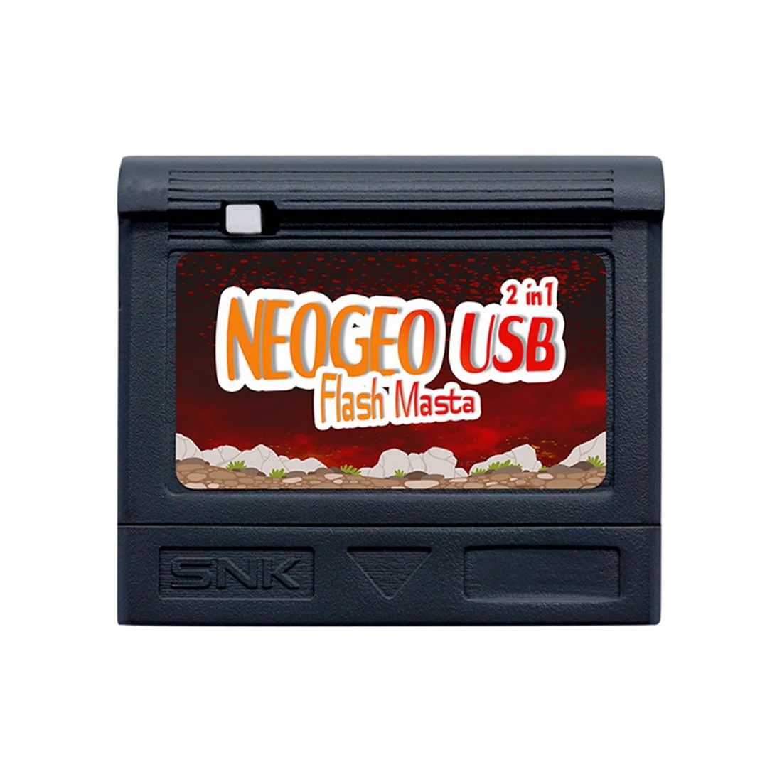 For SNK NEO NGP NGPC Burning Card NEOGEO USB Flash Masta 2 in 1 Retro Game Accessories-Black