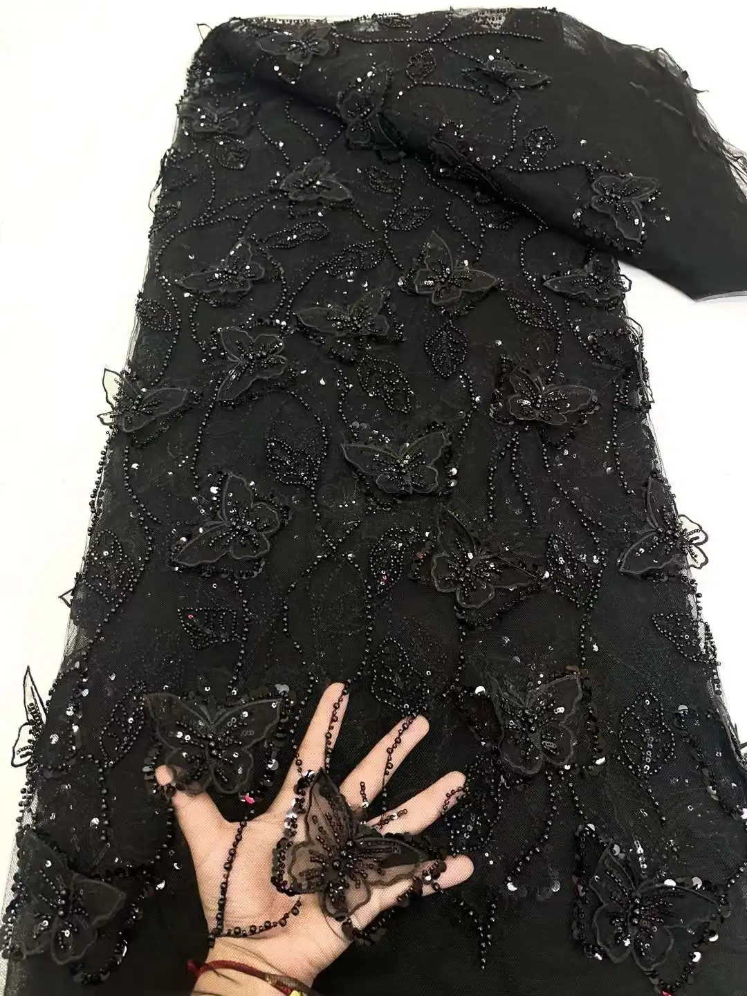 Новейшая африканская кружевная ткань Iris Japonica роскошные французские блестки