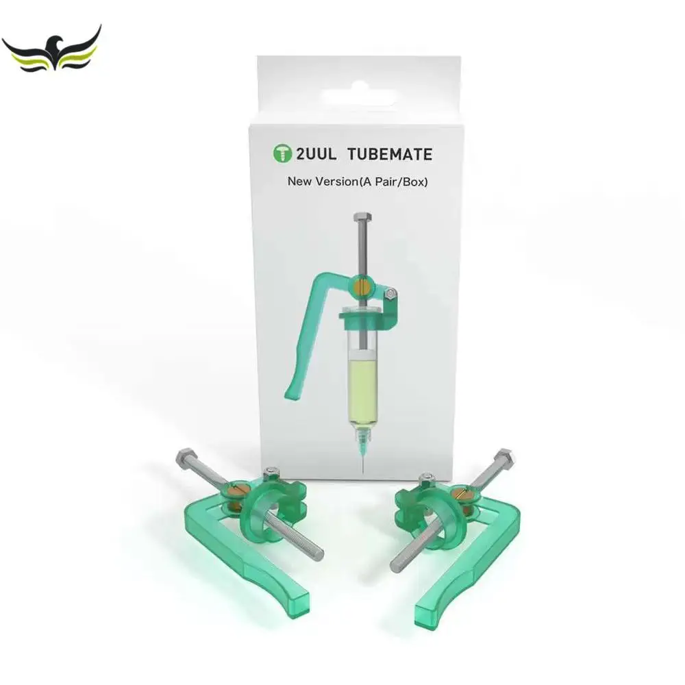 2UUL NEW Version Tubemate (A Pair/box) Welding Oil Booster Press Type Auxiliary, Easy to Discharge Oil Putter Welding Oil Booste