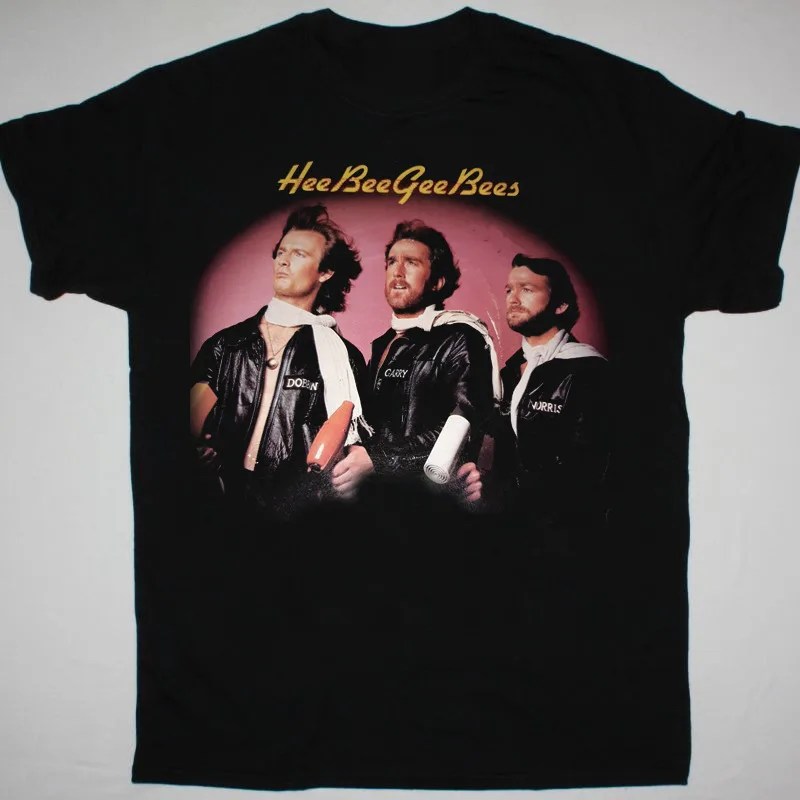 Хлопковая футболка Bee Gee в подарок для мужчин, черная, все размеры
