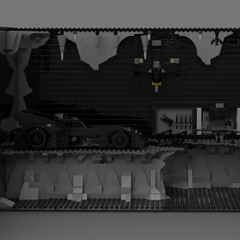 Hero Movie YcMoc BatCave Shadowbox Redux модель конструктор 14+