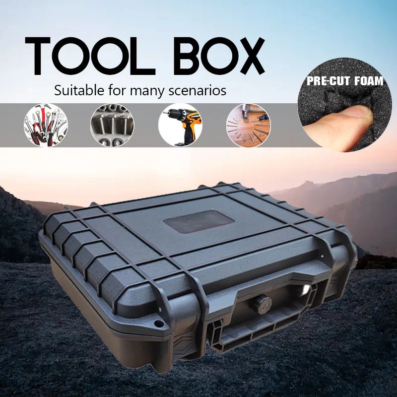 

Safety Protection Box Hard Carry Bag Case Tool Box with Sponge Storage Dry Box Waterproof Organizer Multi-functional Tool Boxs