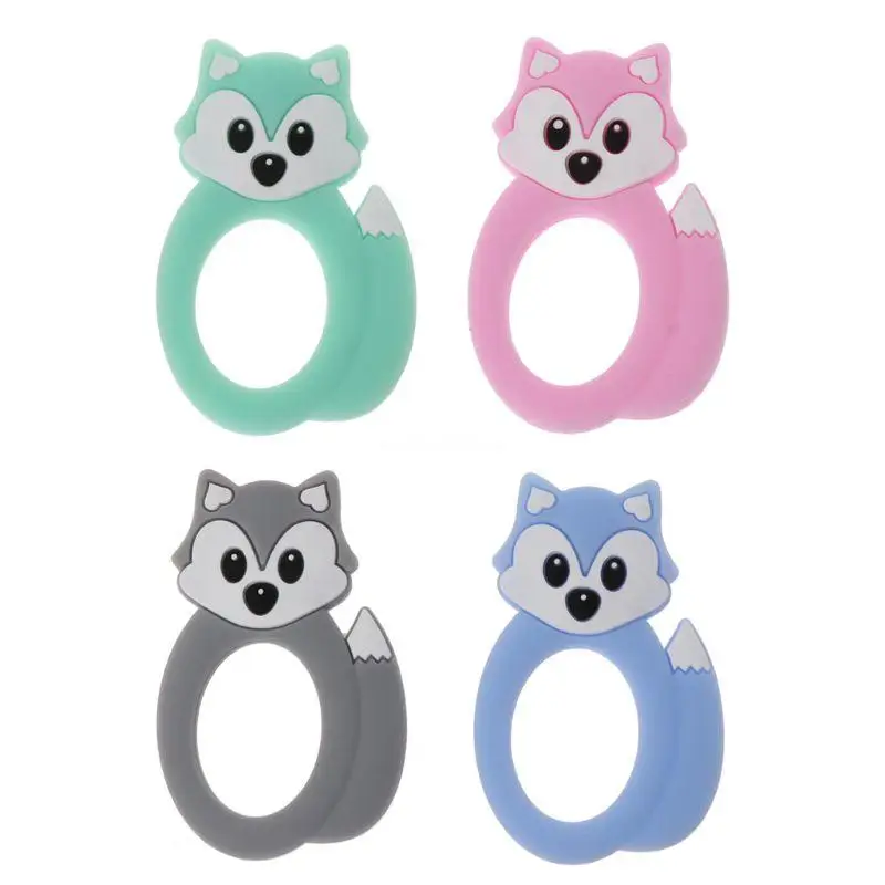 

Silicone Teething Toy Baby Teether Beads DIY Chew Necklace Nursing Pendant
