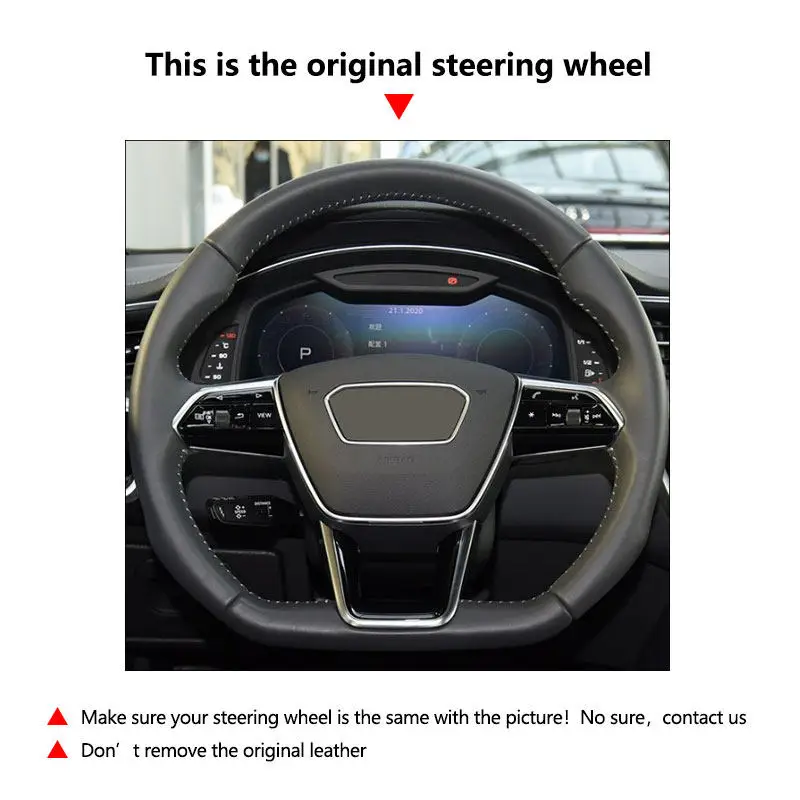 Автомобильные аксессуары замшевый кожаный чехол на руль защитная накладка для