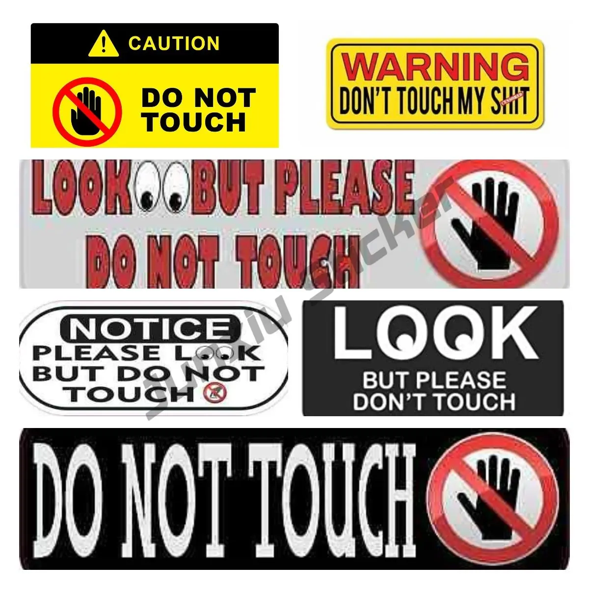 Пожалуйста, посмотрите, но не прикасайтесь к фотографиям, наклейка на машину, наклейка на ноутбук, наклейка на стену, отсутствует