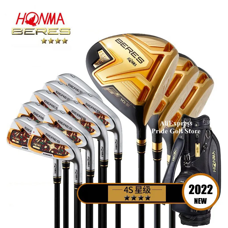 2023 New Golf club Honma S08 Golf club complete set  4 Star BERES Aizu Drawing Pattern  Graphite Shaft and Headcover