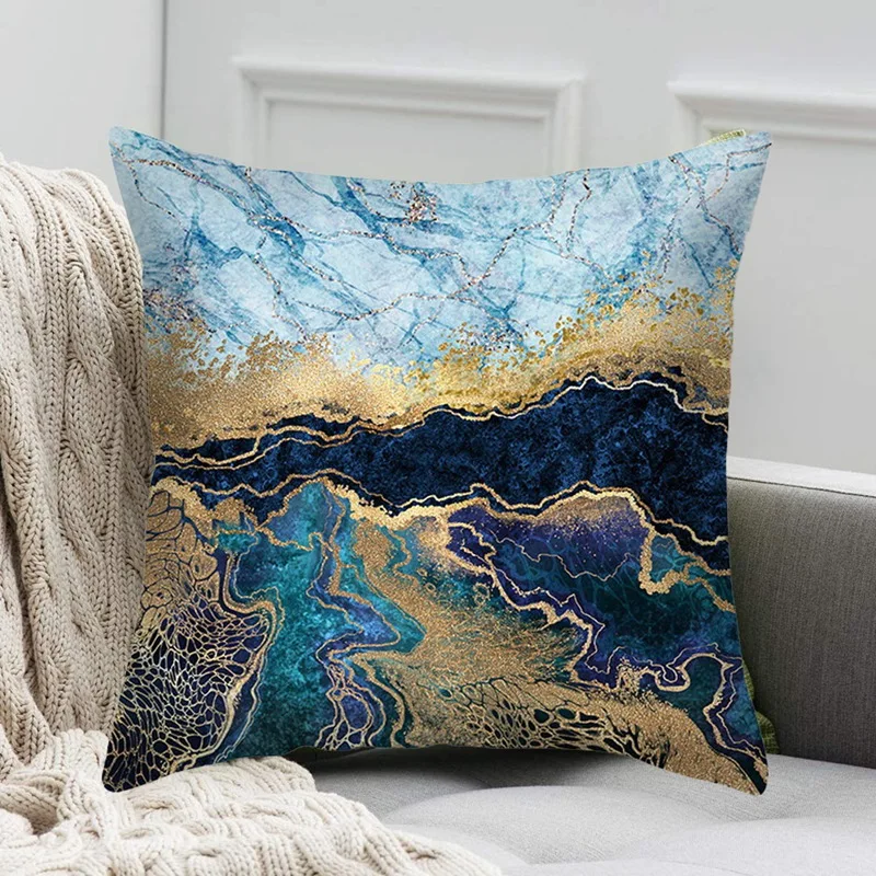 

4 Pack Cushion Covers 18X18 Inches Decorative Pillow Covers Square Unique Design Pillow Cases With Invisible Zipper