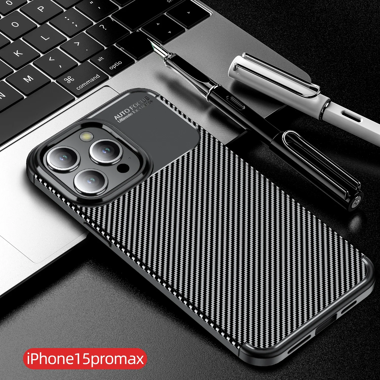 Противоударный чехол из углеродного волокна для iPhone 11 12 13 14 15 Pro Max Xs XR X 8 7 Plus SE 2022