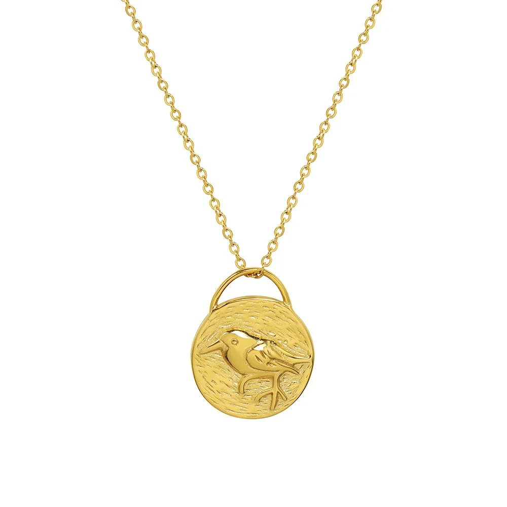 Fashion New Bird Necklace For Women Round Bird Clavicle Chain Necklaces Valentine's Day Gift Jewelry