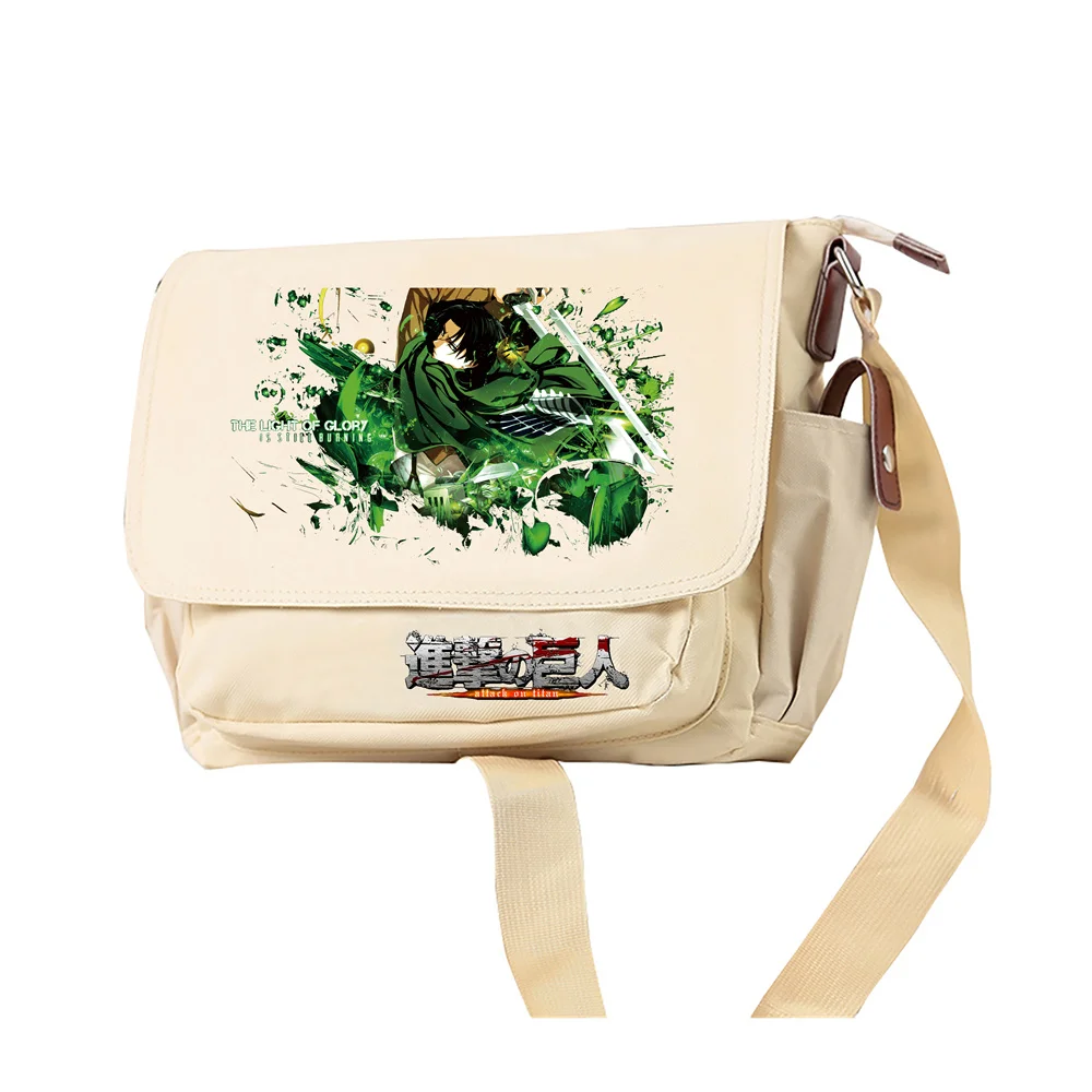 

Милые школьные сумки из аниме «атака на Титанов», Мультяшные женские сумки для книг, школьный ранец, сумка-мессенджер для студентов