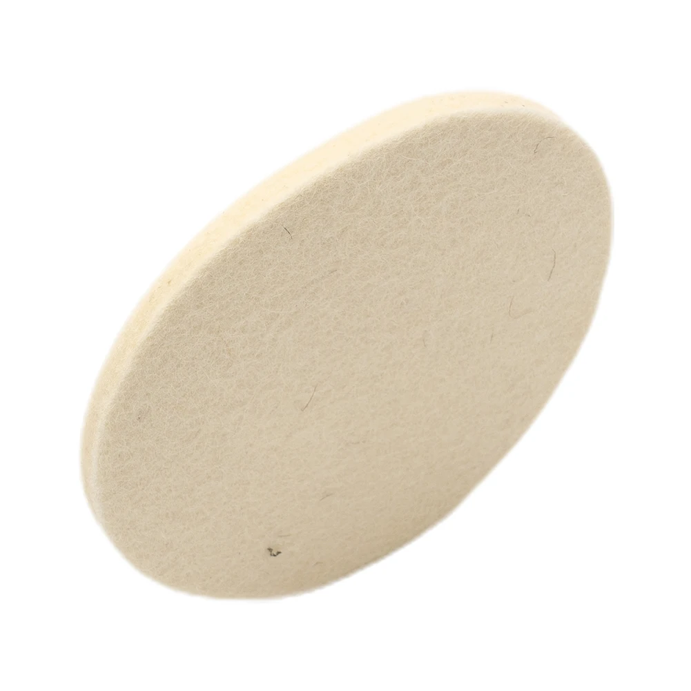 

2pcs 5 Inches 125 Mm Wool Felt Polishing Pad Angle Grinder Wheel Felt Polishing Disc For Stainless Steel Copper Aluminum Glass
