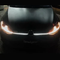 2pcs for volkswagen vw golf 7 mk7 facelift golf 7 5 mk7 5 gti r 2018 2020 front grille lamp bumper headlight car accessories
