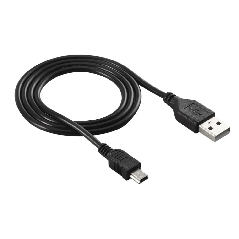 

High-Speed USB 2.0 80cm Male A to Mini B 5-pin Charging Cable For Digital Cameras Hot-swappable USB Data Charger Cable Black