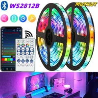 ws2812b led strip 30m rgb bluetooth app control chasing effect lights flexible tape diode ribbon tv backlight room decorate lamp